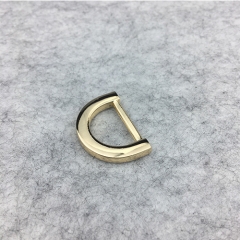 20mm Light Gold Flat D ring