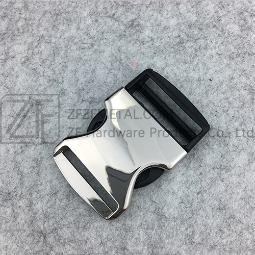 Metal Quick Release Side Buckle with Plastic Insert for Luggage Straps