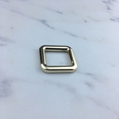 Bag Slide Buckle Adjuster Square Ring Purse Metal Loop