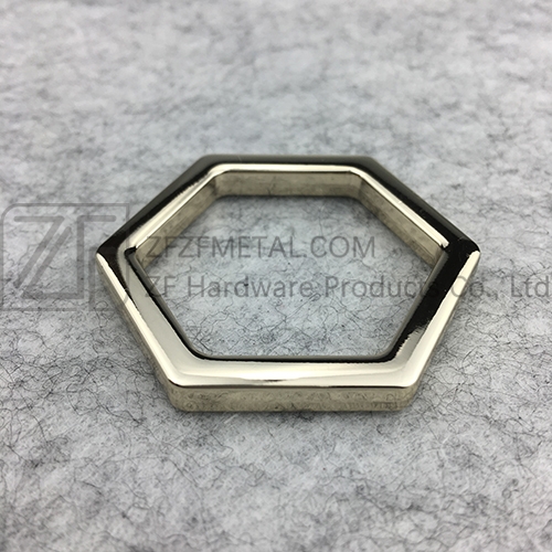 New Style Light Gold Hexagon Buckles