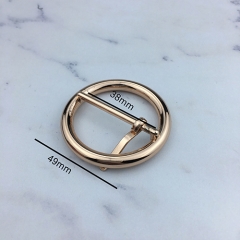 Simple Round Shape Center Bar Pin Buckle Belt Buckles