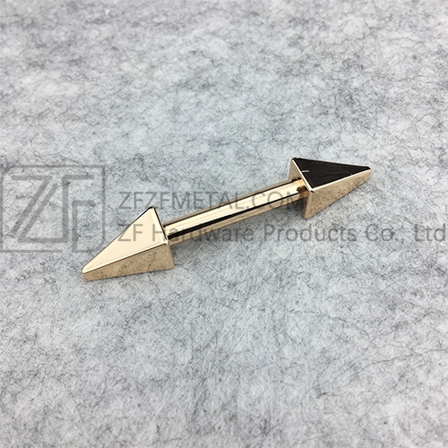 ''Arrows'' Bag Metal Bridge Strap Connector With Screw and Washer