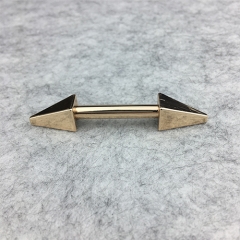 ''Arrows'' Bag Metal Bridge Strap Connector With Screw and Washer