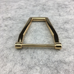 Zinc Trapezoid Shape Rings D ring Buckle