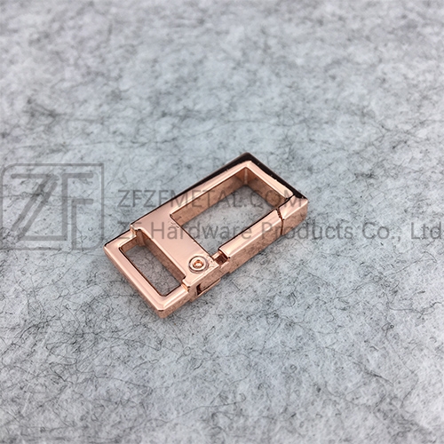 Rose Gold Rectangle Small Size Metal Hook Snap Hooks