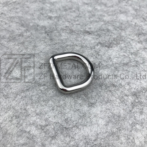 Metal Silver D Shape Rings Bag Ring