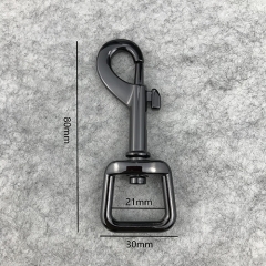 18/21/25MM Different Sizes Solid Spring Snap Hook in Gun Metal