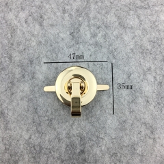 Circle Button Metal Flip Locks For Pocket/Wallet