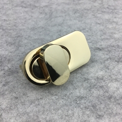 Shiny Gold No Bubble Metal Turn Locks for Bags