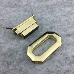 Elegant Black Gold Turn Locks for Handbag