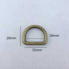 1 Inch Metal D Ring handbag Fitting