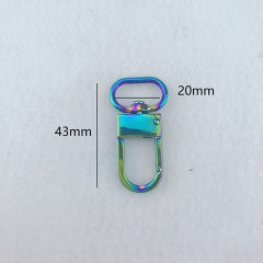 20mmX43mm Metal Colorful Handbag Snap Hook