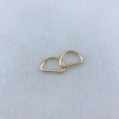 1/2Inch-2.0 Metal Small Size Light Gold D Ring