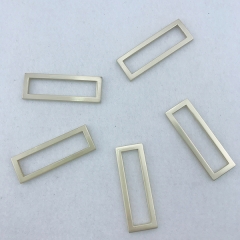 20*49mm Brushed Light Gold Metal Bag Buckle