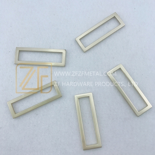 20*49mm Brushed Light Gold Metal Bag Buckle