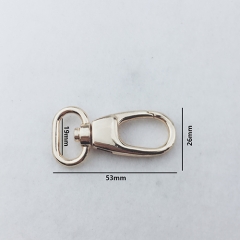 19mm Fashion Dog hook/Snap hook/Carabiner For Handbag