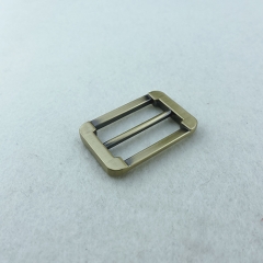 34mm Brushed Antique Brass Fashion Adjuster Buckle