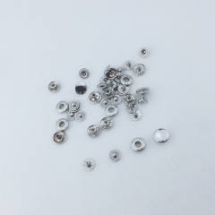 12.5mm Four parts Iron Snap Button For Garment/Handbag