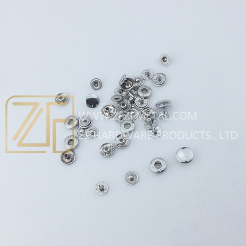 12.5mm Four parts Iron Snap Button For Garment/Handbag