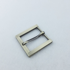 32mm High quality Brushed Antique Brass Pin Buckle for Belt