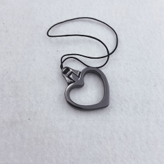 24mm Newly Fashion Gun Metal Heart-Shaped Metal Phone Accessories Stand