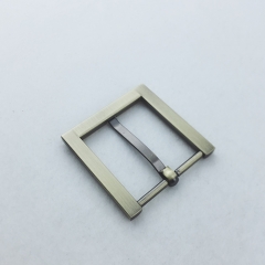 32mm High quality Brushed Antique Brass Pin Buckle for Belt