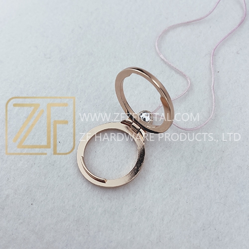 21mm New Design O Ring Rose Gold Metal Phone Holder