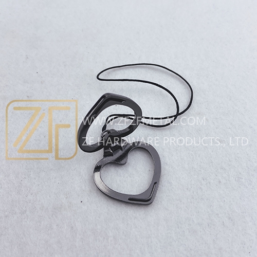 24mm Newly Fashion Gun Metal Heart-Shaped Metal Phone Accessories Stand