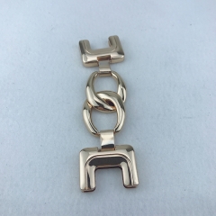 40*138mm Light Gold Handbag End Clips