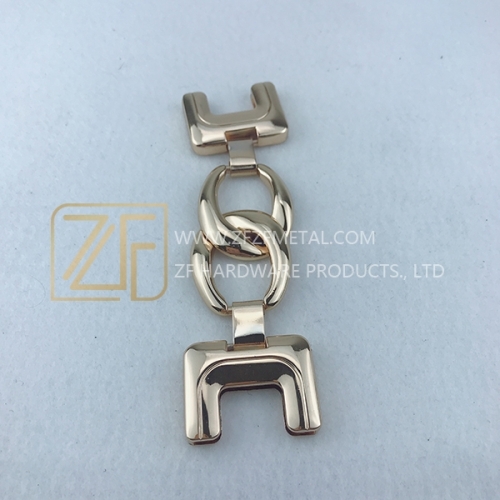 40*138mm Light Gold Handbag End Clips