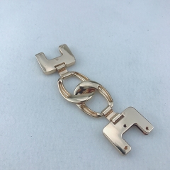 40*138mm Light Gold Handbag End Clips