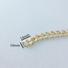 14*10mm Custom Fashion Bag Accessories Metal Iron Chain