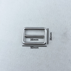 38mm Fashion Nickel Adjuster Buckle for Leather Straps