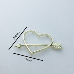 Fashion Cupid's Arrow Decorative Hardware For Accessories