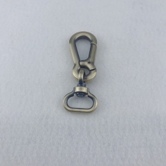 25*75mm Brushed Anti Brass Snap Hook Handbag Hook