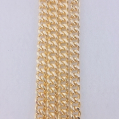 8*10mm Fashion Light Gold Metal Chain Iron Chain