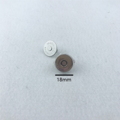 18*4mm Nickel Metal Button Magnet For Bag Lock