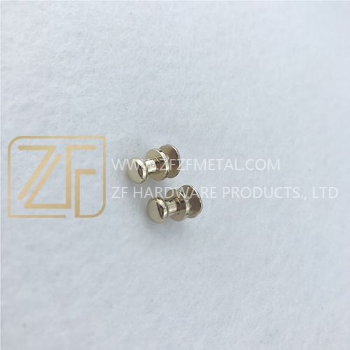 Light Gold Snap Rivet With Screw