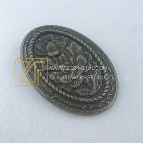 80*55mm Antique Brass Belt Buckle