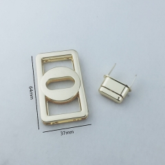 64*37mm Big Size Light Gold Turn Lock