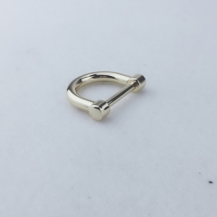 20mm Ear Type Metal D ring For Handbag Accessories