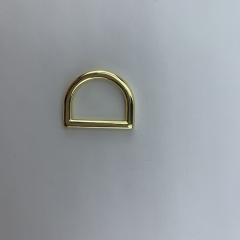 20mm High Grade Light Gold D Shape Ring Buckle Strap Hardware for Handbag