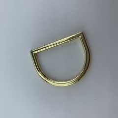 38mm Light Gold Metal D Ring Bag Ring for Handbag