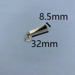 Hot sale Light Gold Metal Zipper Puller Zipper Slider for Clothes Wallet