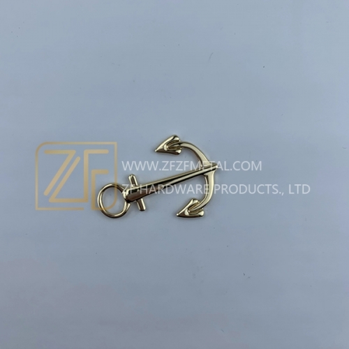 52mm Light Gold Fashion Bag Label Hardware