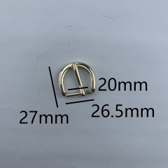 20mm High Grade Light Gold Metal Buckle/Belt Buckle/Pin Buckle for Handbag