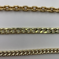 High quality Metal Decoration Light Gold Chain for Bag Accessories