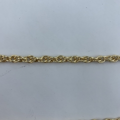 3mm Light Gold Fashion Handbag Chain