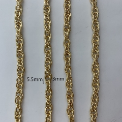 3mm Light Gold Fashion Handbag Chain