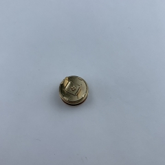 20mm Light Gold Metal Button Brass Magnet For Bag Lock